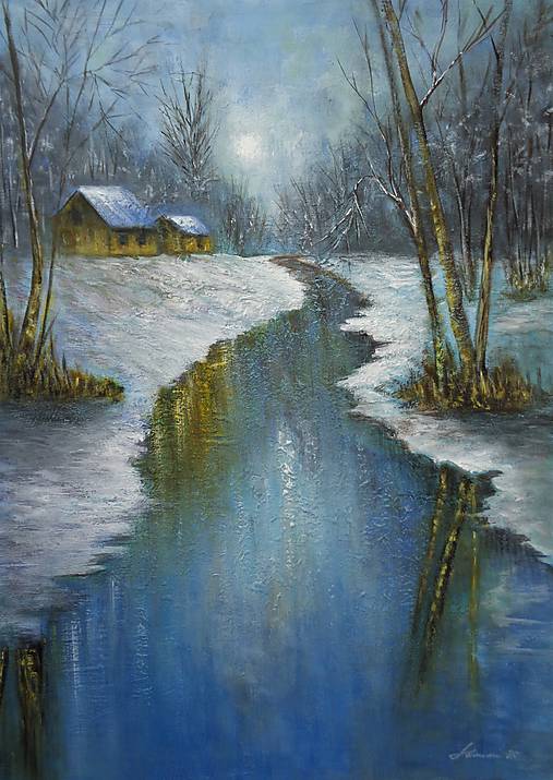 Obrazy - Pod zimným slnkom - 17929885_