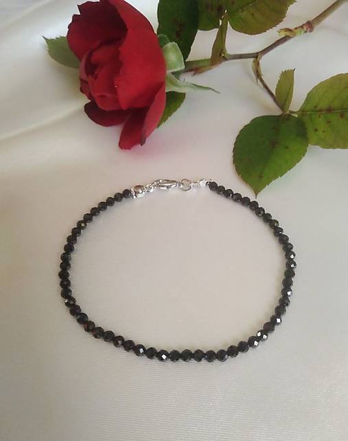 Náramky - Náramok čierny turmalín - 17931484_