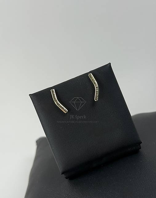 Zlaté 585/1000 (14karátové) náušnice - šroubovacie