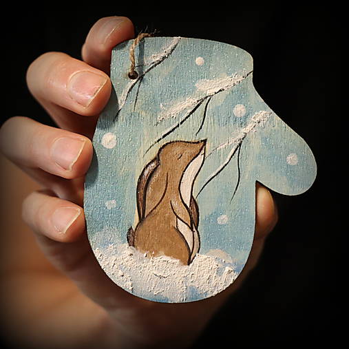 Drevené ručne maľované vianočné ozdoby