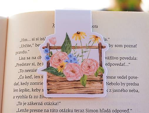 Kvetinová kolekcia magnetických záložiek | Vyberte si Váš obľúbený motív (Babičkin truhlík)