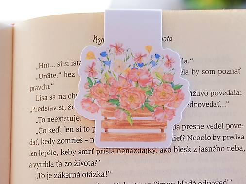 Kvetinová kolekcia magnetických záložiek | Vyberte si Váš obľúbený motív (Kytica z trhu)