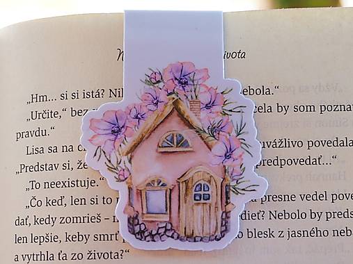 Kvetinová kolekcia magnetických záložiek | Vyberte si Váš obľúbený motív (Rozprávková chalúpka)