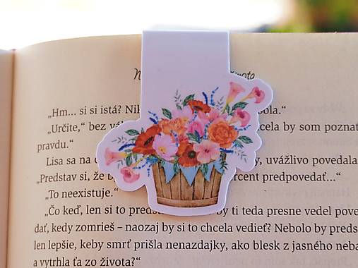 Kvetinová kolekcia magnetických záložiek | Vyberte si Váš obľúbený motív (Vidiecka kytica)