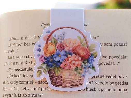 Kvetinová kolekcia magnetických záložiek | Vyberte si Váš obľúbený motív (Vidiecka romanca)