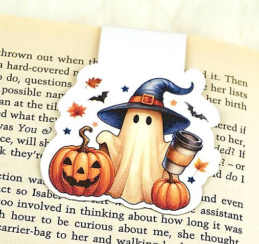 Kolekcia magnetických záložiek DUCHOVIA | Vyberte si svojho obľúbeného (Duch s kávou)