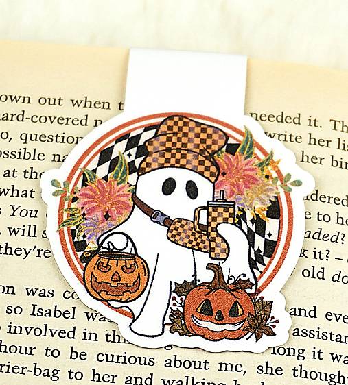 Kolekcia magnetických záložiek DUCHOVIA | Vyberte si svojho obľúbeného (Károvaný duch)