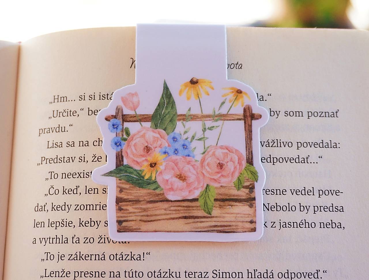 Kvetinová kolekcia magnetických záložiek | Vyberte si Váš obľúbený motív (Babičkin truhlík)