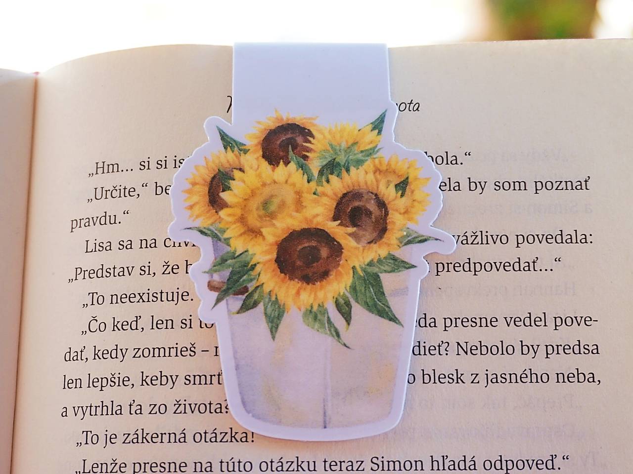 Kvetinová kolekcia magnetických záložiek | Vyberte si Váš obľúbený motív (Hrejivé slnko)