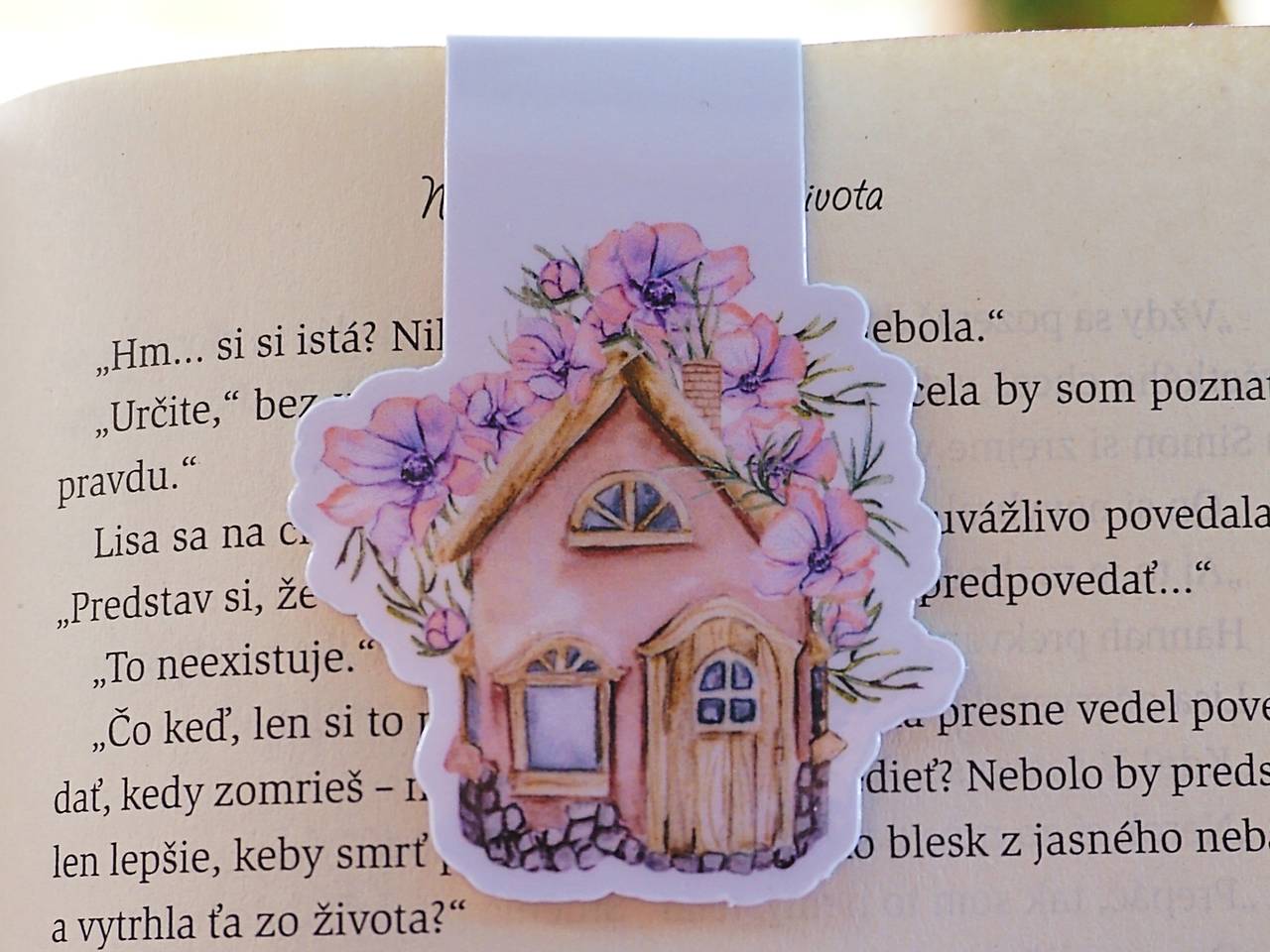 Kvetinová kolekcia magnetických záložiek | Vyberte si Váš obľúbený motív (Rozprávková chalúpka)