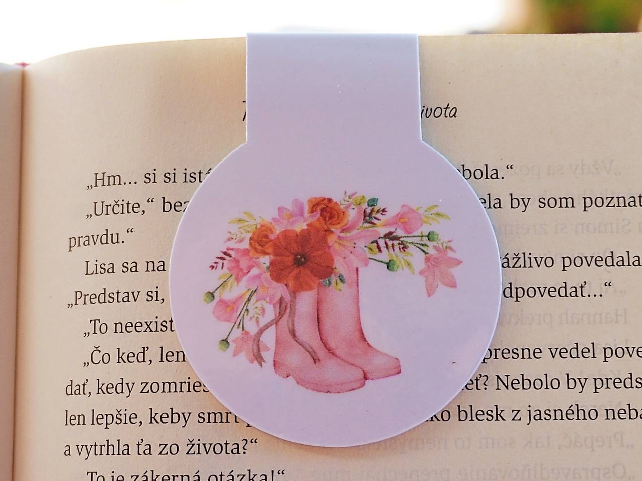 Kvetinová kolekcia magnetických záložiek | Vyberte si Váš obľúbený motív (Záhrada v čižmách)