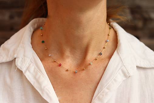 Náhrdelník s mix minerálmi