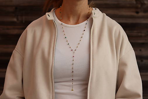 Náhrdelník - retiazka akvamarín