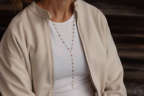 Náhrdelník - retiazka akvamarín