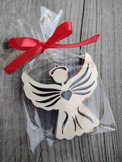 Dekorácie - Anjelik - balenie 6 ks - 17929634_