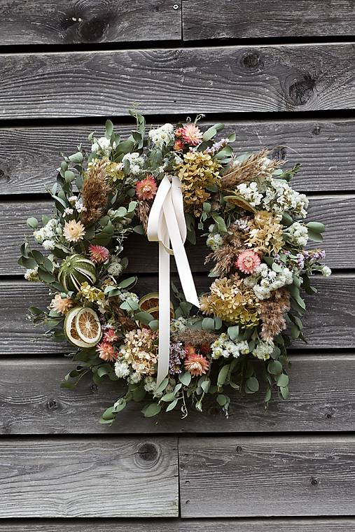 Dekorácie - Pastelový veniec - 17931607_