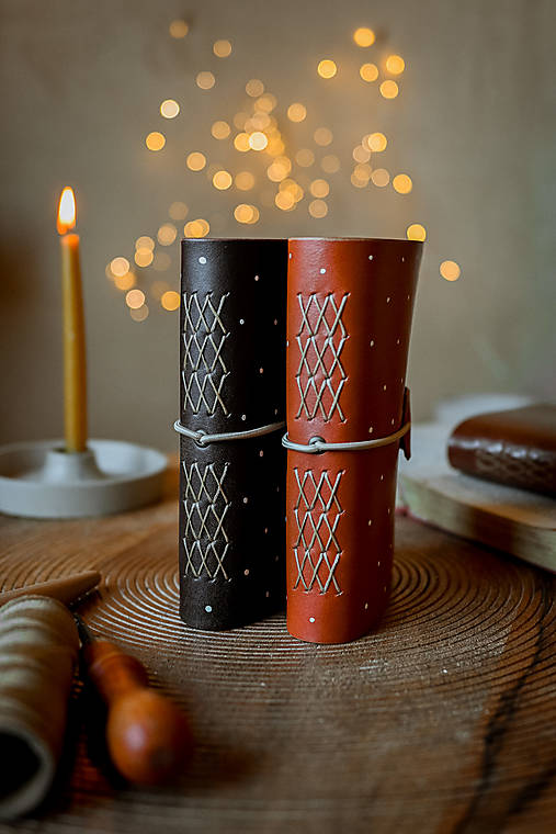 Kožený zápisník - Tristan