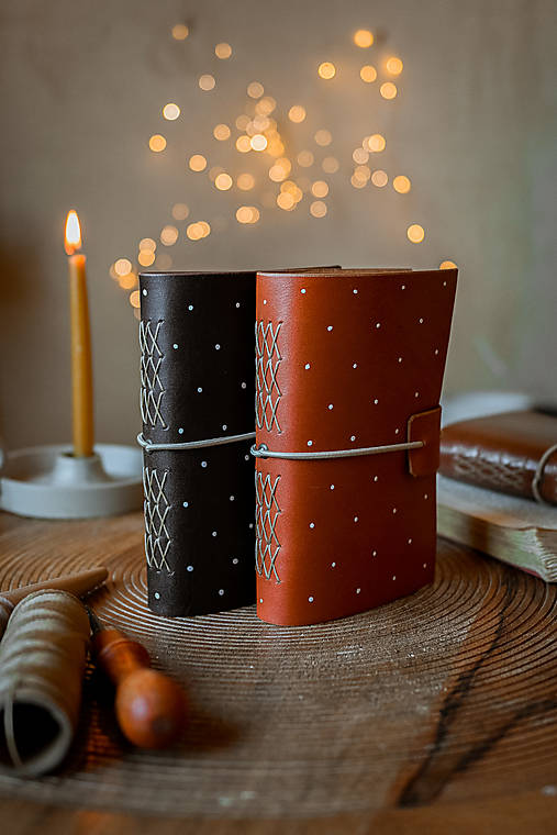 Kožený zápisník - Tristan