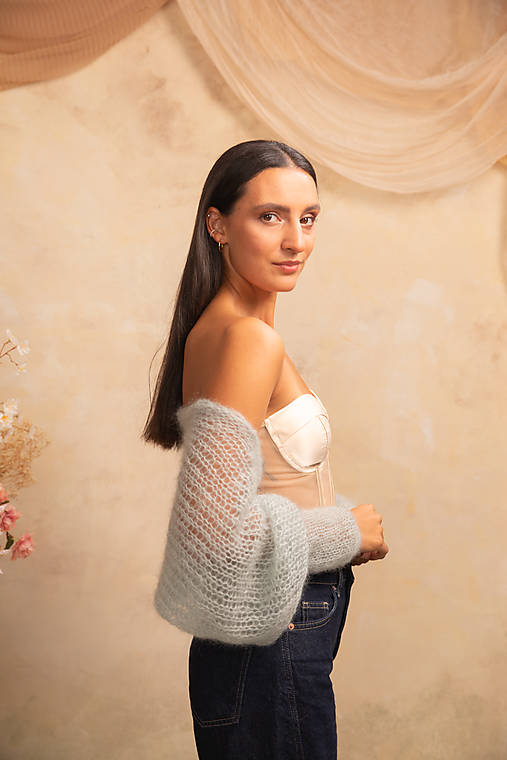 Mohérové bolerko „Morning Mist“