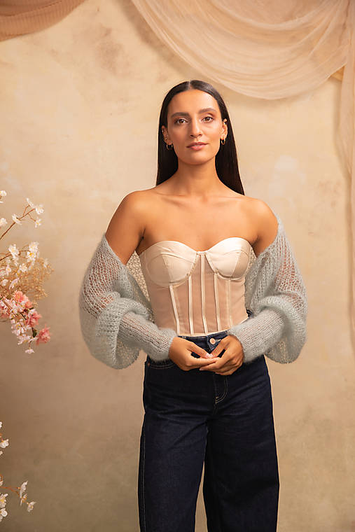 Mohérové bolerko „Morning Mist“