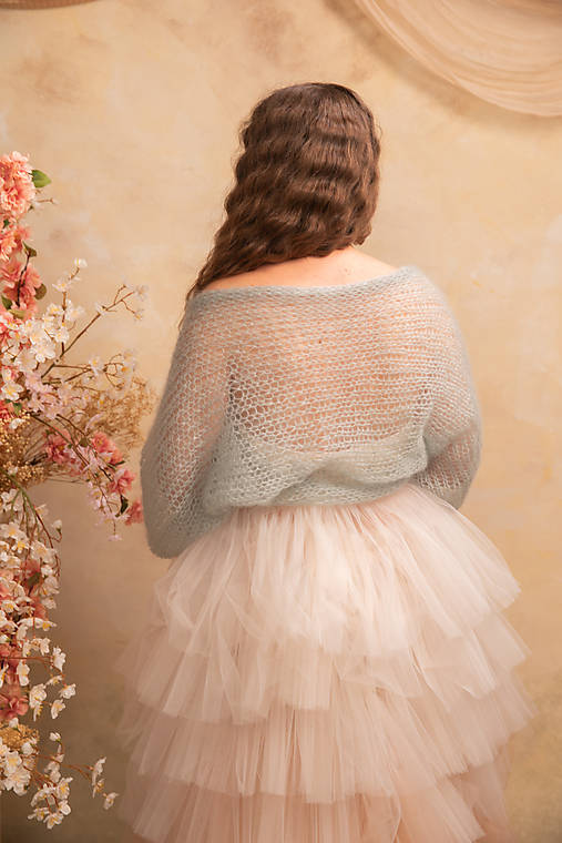 Mohérové bolerko „Morning Mist“