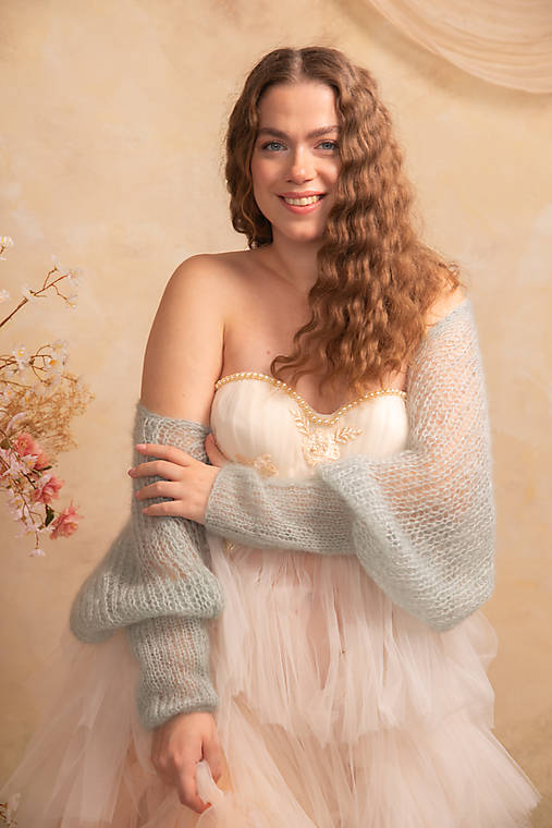 Mohérové bolerko „Morning Mist“