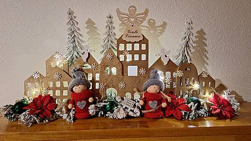 Dekorácie - Zimmé mestečko/ dedinka*** - 17935033_