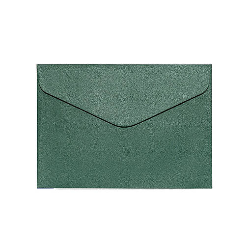 Papier - Perleťová tmavozelená obálka - 17933538_