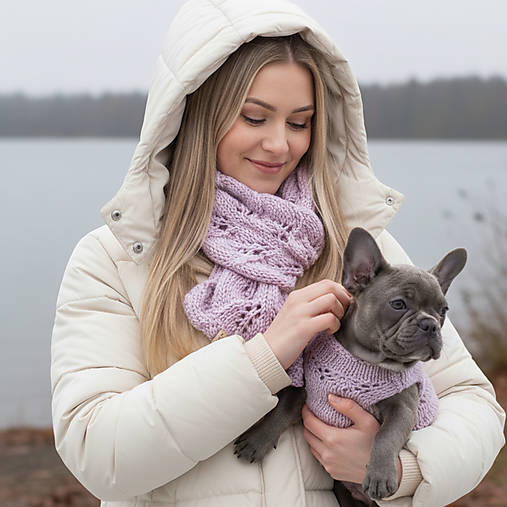 Šály a nákrčníky - Merino šál | Melódia zimných rán - 17934644_