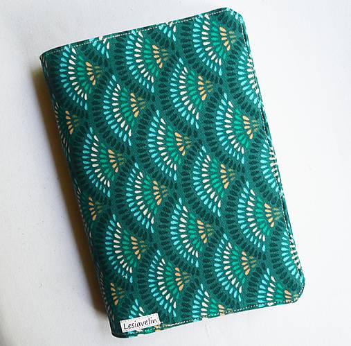 Papiernictvo - Obal na knihu nastaviteľný - Tyrkysové kvapky (režný) - 17933158_