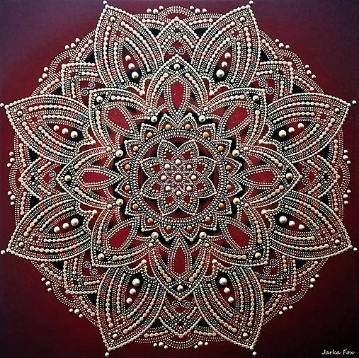 Obrazy - MANDALA LÁSKY a VÁŠNE❤️partnerská mandala do Vašej spálne - 17932813_