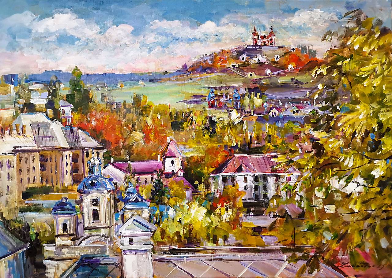 B.Štiavnica a pohľad na Kalváriu