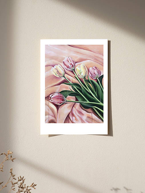 Grafika - Tulips - umelecký print - 17934201_