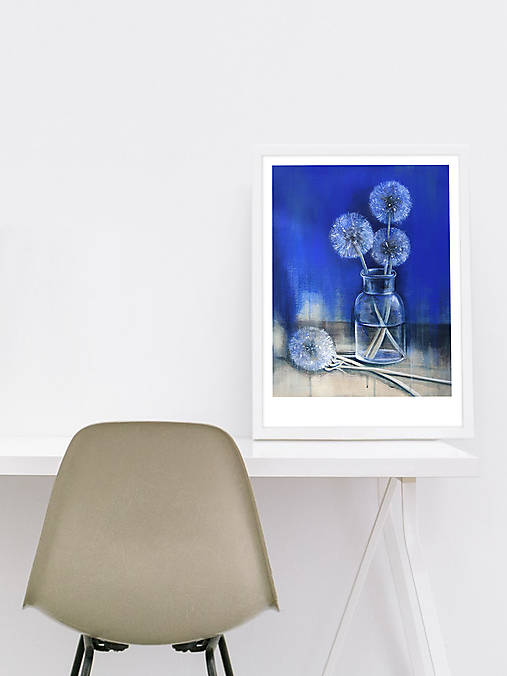 Grafika - Dandelions - umelecký print (A4) - 17934219_