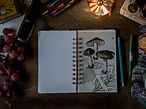 Papiernictvo - Modrý mramor - upcyklovaný zápisník/skicár - 17934247_