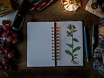 Papiernictvo - Modrý mramor - upcyklovaný zápisník/skicár - 17934250_