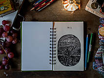 Papiernictvo - Ludwig - upcyklovaný zápisník/skicár - 17934267_