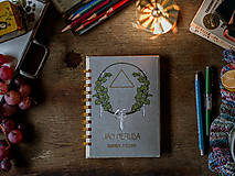 Papiernictvo - Obrazy - upcyklovaný zápisník/skicár - 17934552_