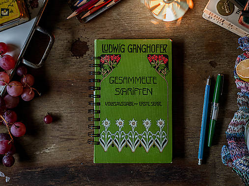 Papiernictvo - Ludwig - upcyklovaný zápisník/skicár - 17934264_