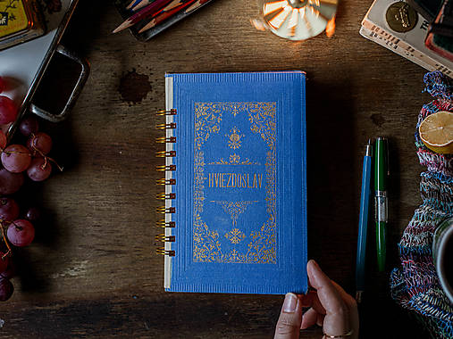 Papiernictvo - Hviezdoslav - upcyklovaný zápisník/skicár - 17934491_