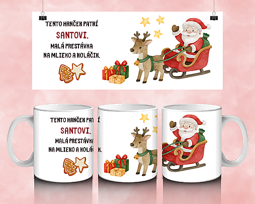 Nádoby - Vianočný hrnček – Tento hrnček patrí Santovi - 17938370_