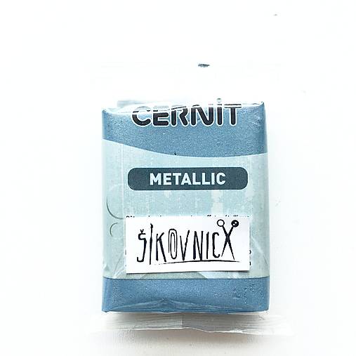 -50% cernit 56 g, METALLIC - metalická, pôvod. cena 3,39€ (oceľová 167)