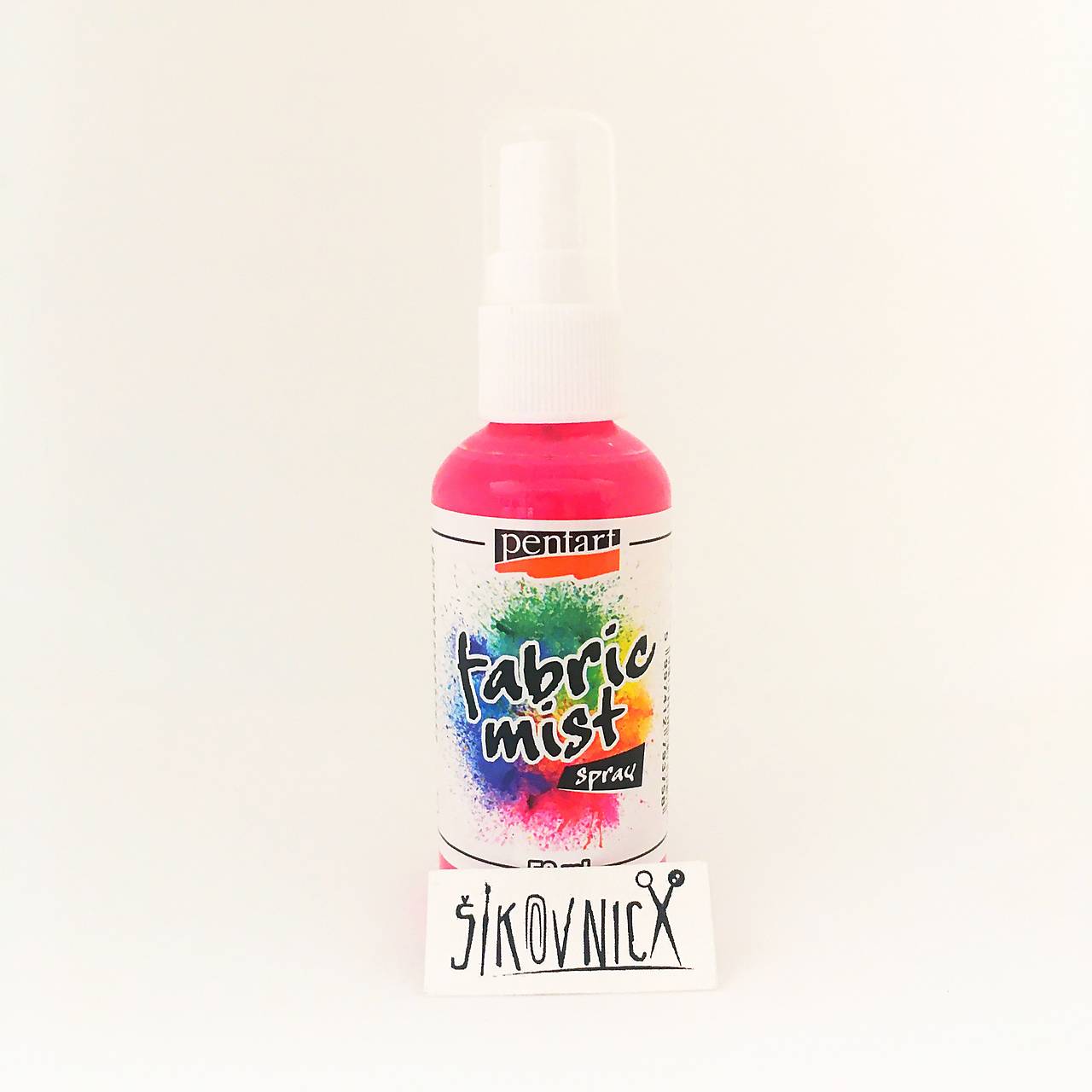 - 60% Farba na textil v spreji, 50 ml, Fabric mist spray, pôvod. cena 3,90€ (ružová)