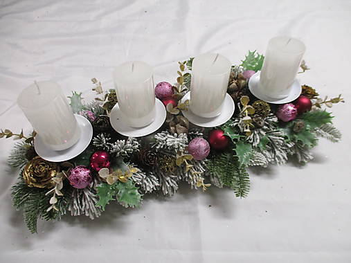 Dekorácie - Adventný svietnik - 17937114_