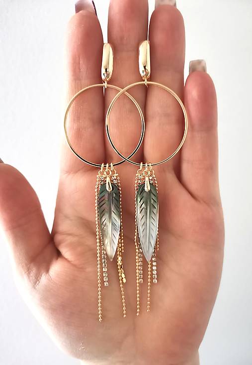 Náušnice - Na LIST - 17937031_