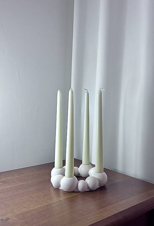 Svietidlá - Moderný adventný svietnik Serenity - 17935664_