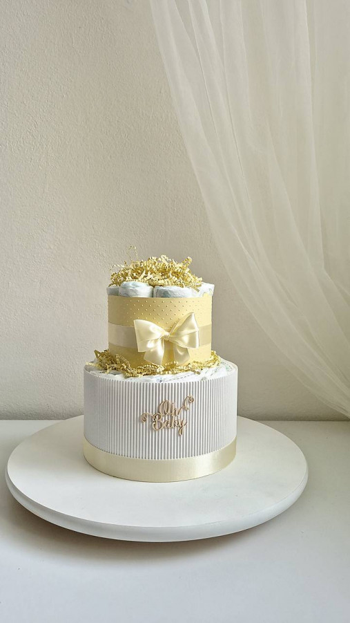 Detské doplnky - Plienková torta -MINI-ružová,žltá,modrá? - 17936525_