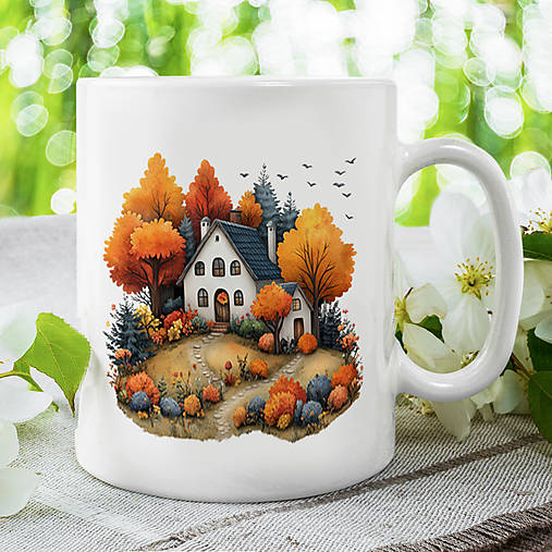 Nádoby - KRAJINKA 3 keramický hrnček - 17936231_