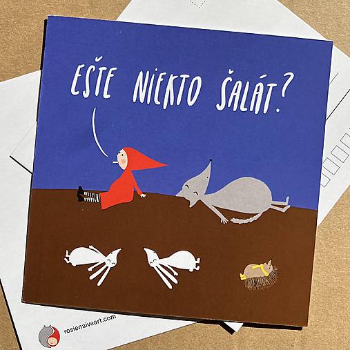 Ešte niekto šalát? Klasická pohľadnica 15x15cm