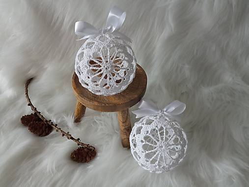 Dekorácie - Háčkované gule XI (8 cm) - 17939838_